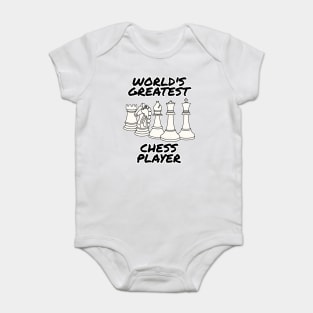 World's Greatest Chess Player Funny Baby Bodysuit